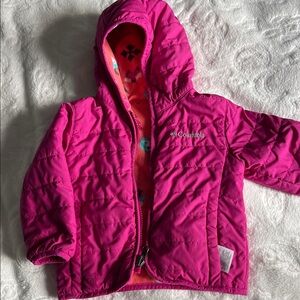 Columbia Kids Fuchsia Puffer Jacket - Reversible